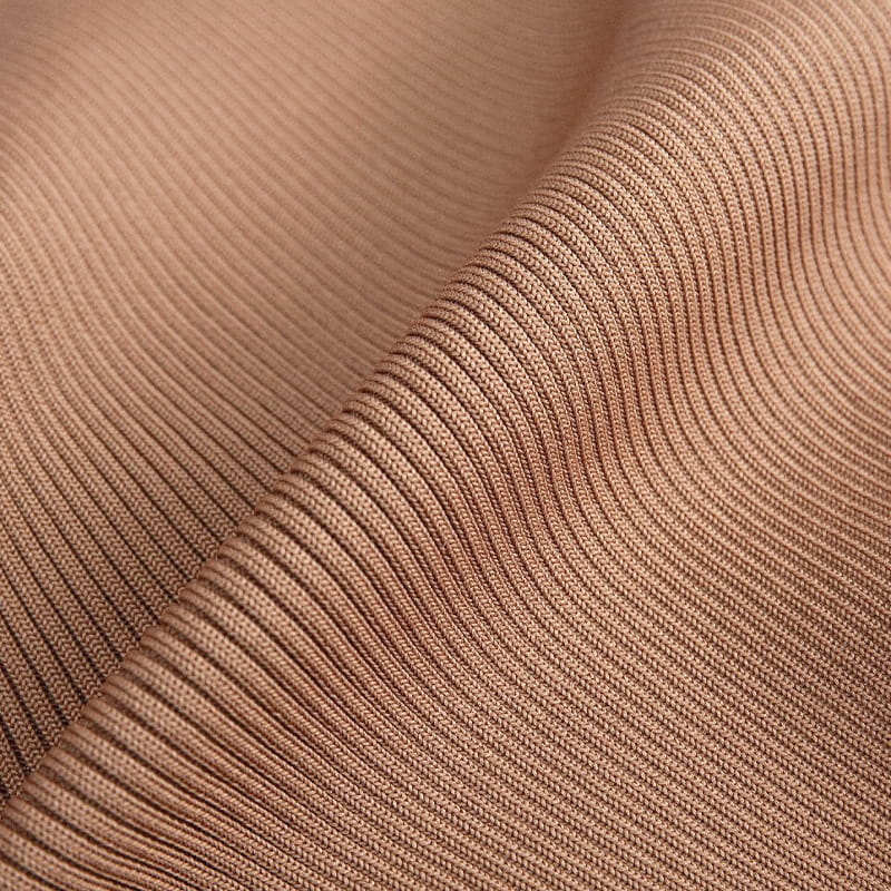 2x2 s nízkým polyesterovým žebrovaným pletenou látkou pro lehké oblečení