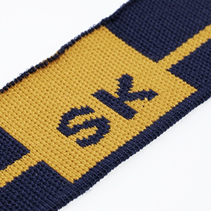 Polyesterové písmeno Jacquard Ribbed Polo Shirt Shieve Fabric